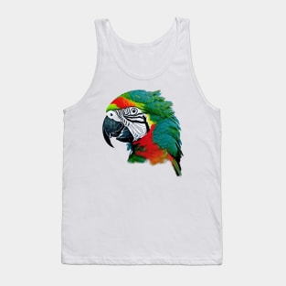 Profile of a Parrot Tank Top